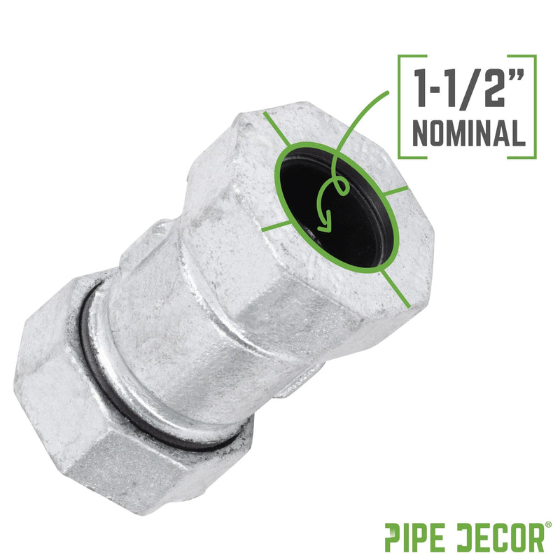 1 1/2 in. Galvanized Iron Compression Coupling