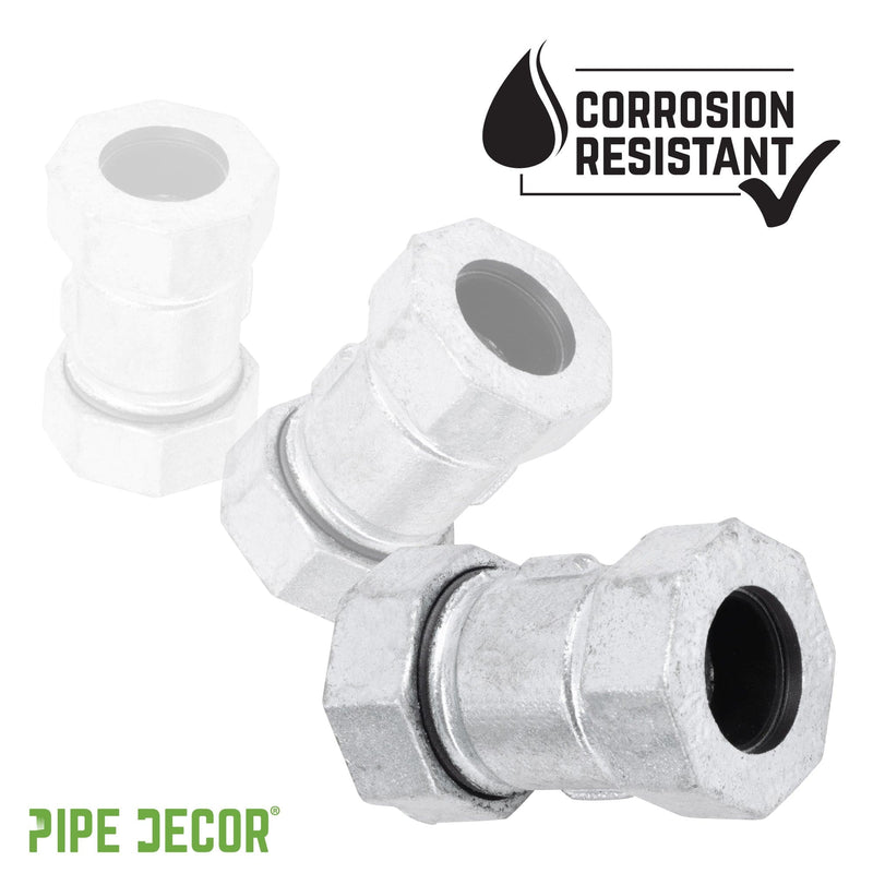 1 1/2 in. Galvanized Iron Compression Coupling