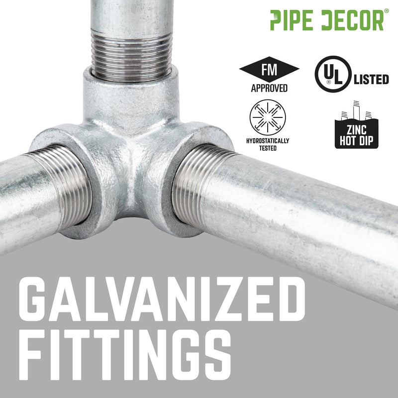 1 1/2 in. Galvanized Iron Compression Coupling