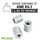 1/4 in. Galvanized Iron Coupling by PIPE DECOR