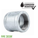 2 in. Galvanized Iron Coupling by PIPE DECOR