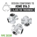 1 1/4 in. Galvanized Iron Cross