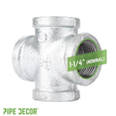 1 1/4 in. Galvanized Iron Cross