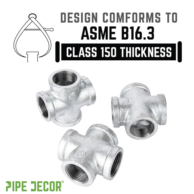 2 in. Galvanized Iron Cross