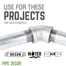 1 1/4 in. Galvanized Iron 45 Degree Elbow by PIPE DECOR