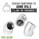 3/4 in. Galvanized Iron 45 Degree Elbow by PIPE DECOR