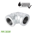 1/4 in. Galvanized Iron 90 Degree Elbow