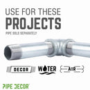 1 in. Galvanized Iron 90 Degree Elbow by PIPE DECOR