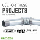 2 in. Galvanized Iron 90 Degree Elbow by PIPE DECOR