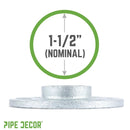 1 1/2 in. Galvanized Iron Floor Flange by PIPE DECOR