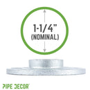 1 1/4 in.  Galvanized Iron Floor Flange
