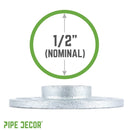 1/2 in. Galvanized Iron Floor Flange by PIPE DECOR