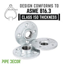1 in. Galvanized Iron Floor Flange by PIPE DECOR