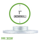 1 in. Galvanized Iron Floor Flange by PIPE DECOR