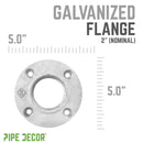 2 in.  Galvanized Iron Floor Flange