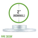 2 in. Galvanized Iron Floor Flange by PIPE DECOR