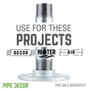 2 in. Galvanized Iron Floor Flange by PIPE DECOR