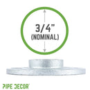 3/4 in. Galvanized Iron Floor Flange by PIPE DECOR