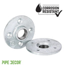3/4 in. Galvanized Iron Floor Flange by PIPE DECOR