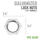 1 1/2 in. Galvanized Iron Locknut