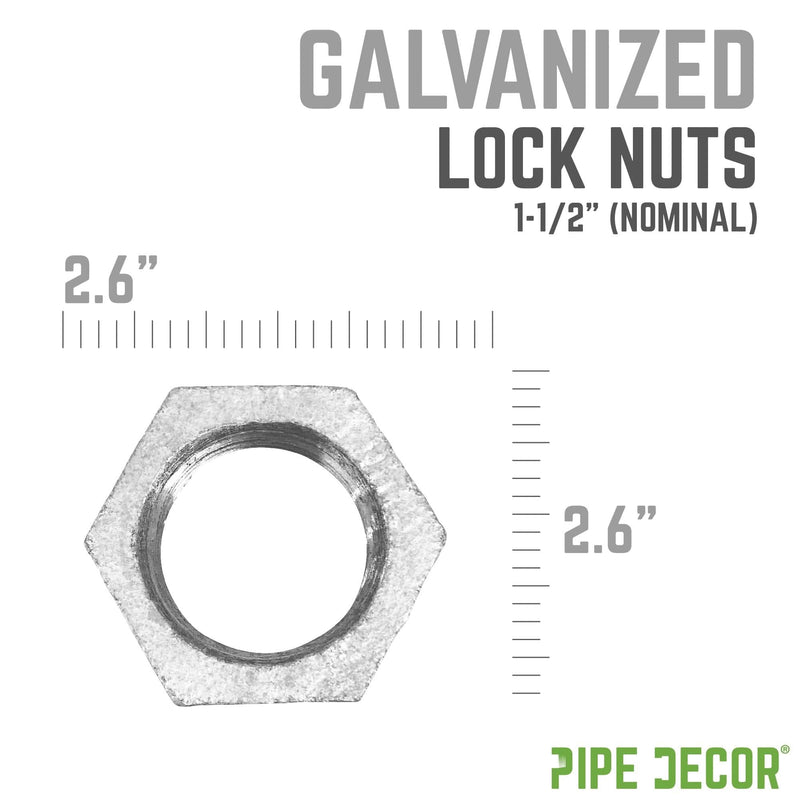 1 1/2 in. Galvanized Iron Locknut, photo 2 of 8