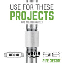 1 1/2 in. Galvanized Steel Merchant Coupling by PIPE DECOR