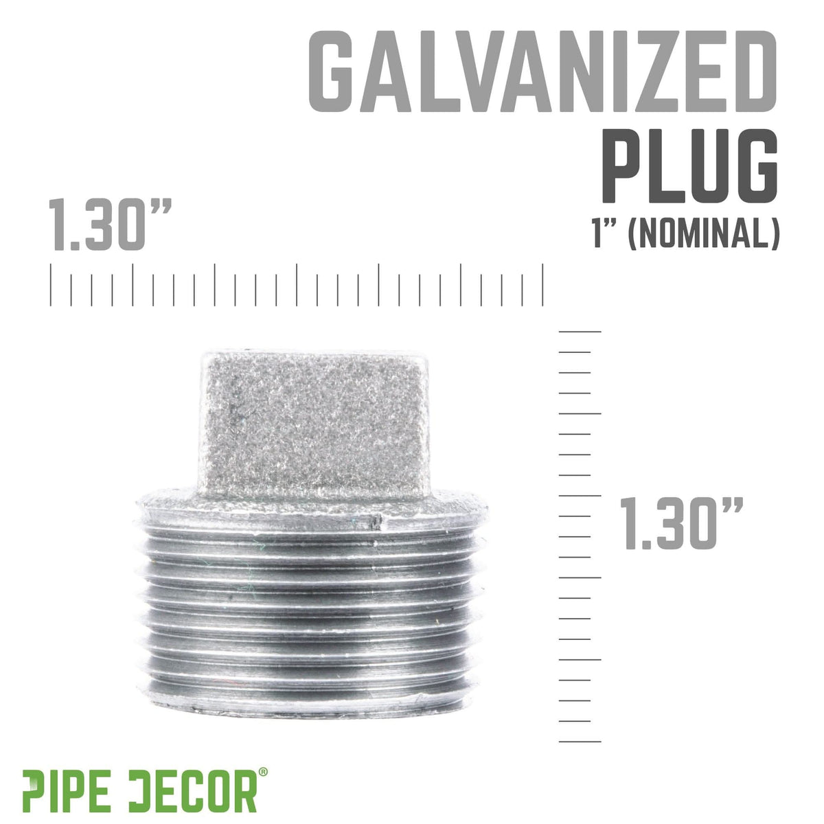 1 in. Galvanized Iron Plug, photo 2 of 7