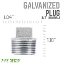 3/4 in. Galvanized Iron Plug