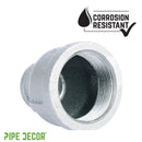 1 1/2 in. x 1/2 in. Galvanized Iron Reducing Coupling