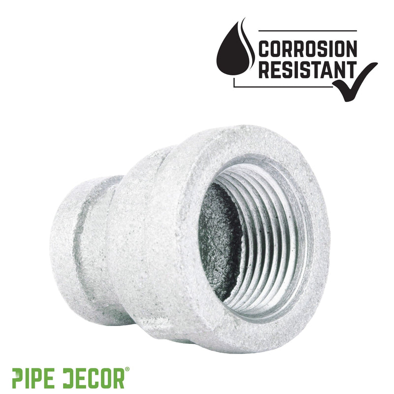 1/2 in. x 1/8 in. Galvanized Iron Reducing Coupling, photo 6 of 8