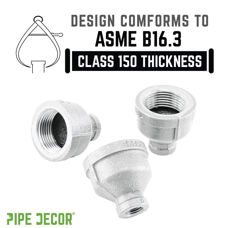 2 in. x 1/2 Galvanized Iron Reducing Coupling