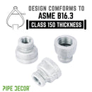 2 in. x  1 in. Galvanized Iron Reducing Coupling