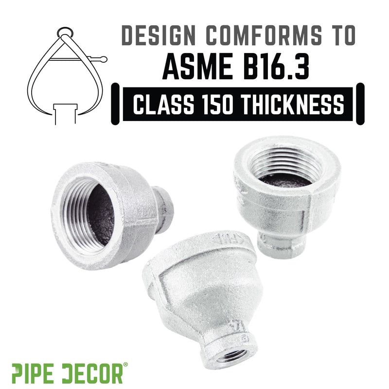 2 in. x 3/4 Galvanized Iron Reducing Coupling