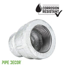 1/2 in. x 1/4 in. Galvanized Iron Reducing Coupling