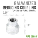 1/4 in. x 1/8 in. Galvanized Iron Reducing Coupling
