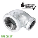 1 1/2 in. x 1 in. Galvanized Iron Reducing Elbow