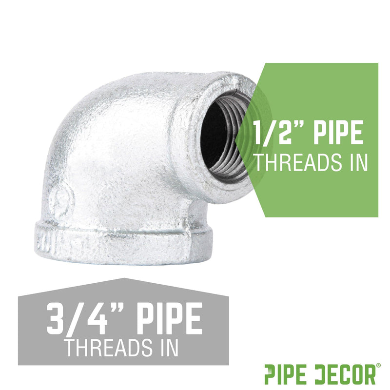 3/4 in. x 1/2 Galvanized Reducing Elbow, photo 2 of 8