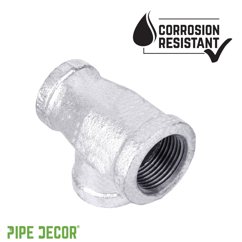 3/4 in. x 1/2 in. x 1/2 in. Galvanized Reducing Tee