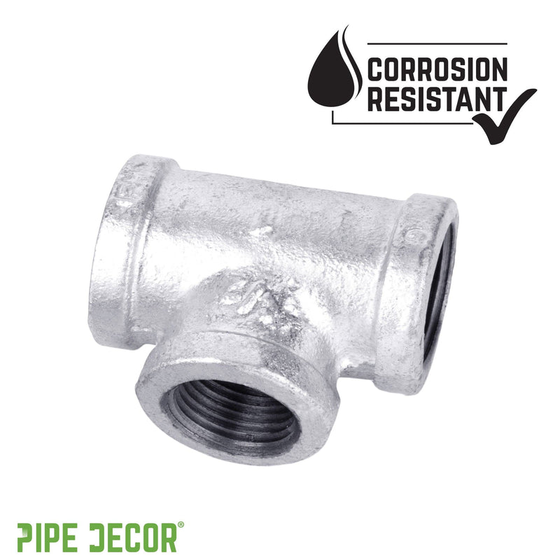 3/4 in. x 3/4 in. x 1/2 in. Galvanized Reducing Tee