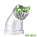 1 1/2 in. Galvanized Iron 45 Degree Street Elbow