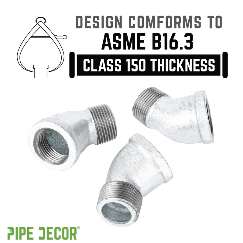 1/4 in. Galvanized Iron 45 Degree Street Elbow