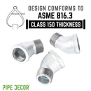 2 in. Galvanized Iron 45 Degree Street Elbow