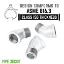 2 in. Galvanized Iron 45 Degree Street Elbow