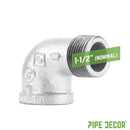 1 1/2 in. Galvanized Iron 90 Degree Street Elbow