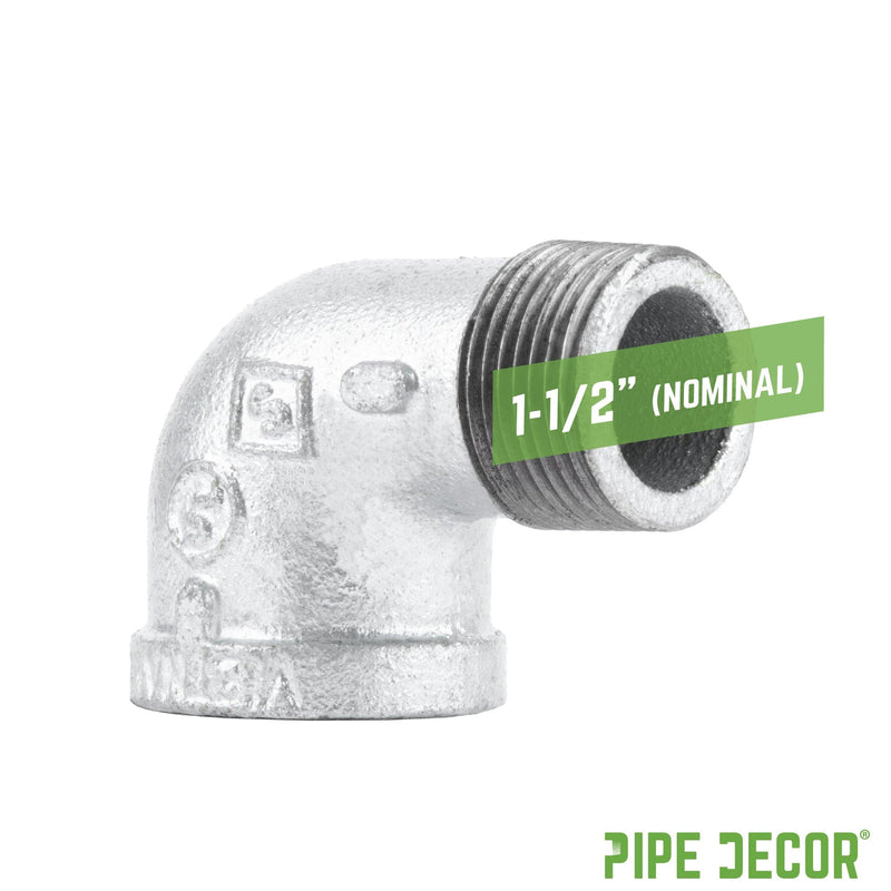 1 1/2 in. Galvanized Iron 90 Degree Street Elbow