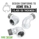 1 in. Galvanized Iron 90 Degree Street Elbow