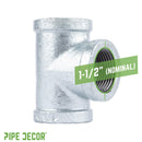 1 1/2 in. Galvanized Iron Tee