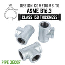 1/2 in. Galvanized Iron Tee by PIPE DECOR