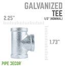 1/2 in. Galvanized Iron Tee