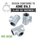 3/4 in. Galvanized Iron Tee by PIPE DECOR